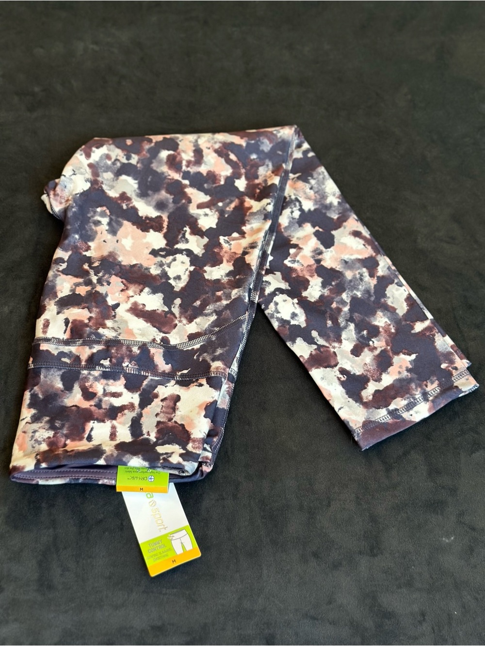Marika Abstract Print Track Pants in Purple and Pink